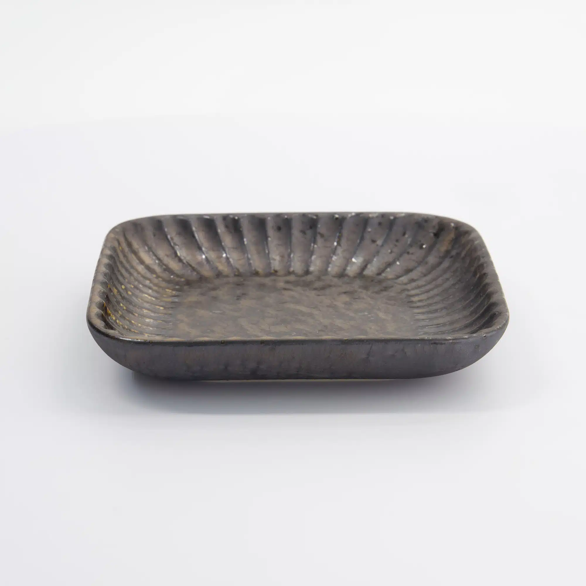 Tokyo Design Studio - Mino Craft - Square Plate - 16x16x2.5cm - Grey