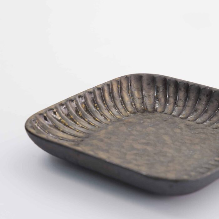 Tokyo Design Studio - Mino Craft - Quadratischer Teller - 16x16x2.5cm - Grau – Bild 2