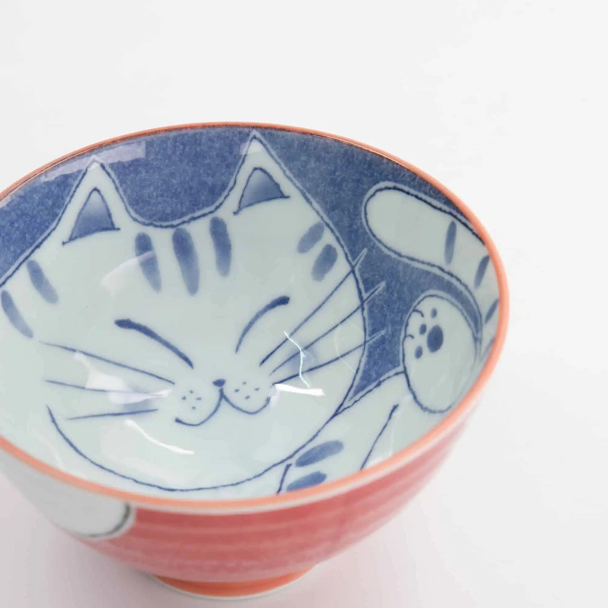 Tokyo Design Studio - Kawaii - Reisschale - Katze - 11,5x6cm - 300ml - Rot – Bild 3