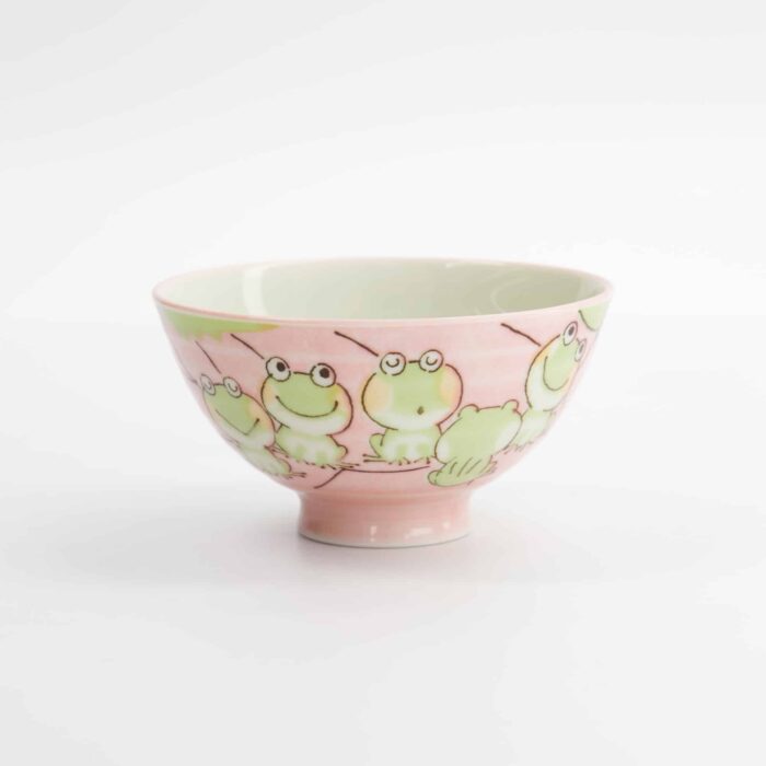 Tokyo Design Studio – Kawaii Reisschale – Frosch – Rosa – 11,4x6,2cm – 300ml – Bild 4