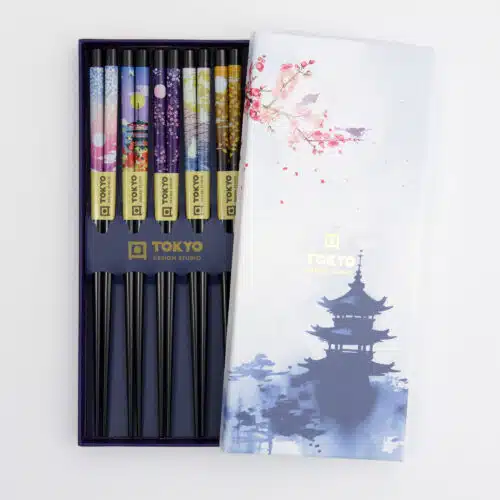 Tokyo Design Studio – Chopstick Giftset – 5 paar – Temple