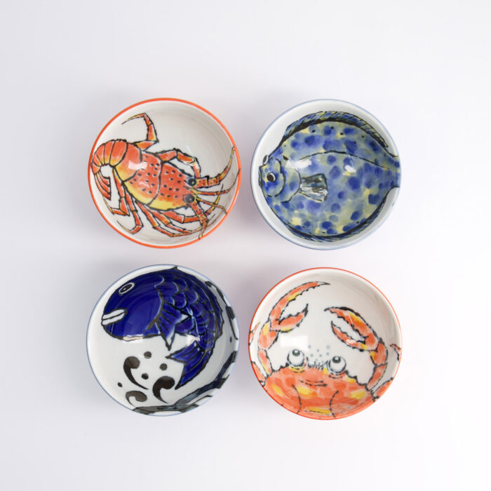 Tokyo Design Studio - Seafood - Schalen Geschenkset 4-teilig - 11.2x6.2cm - 300ml – Bild 2