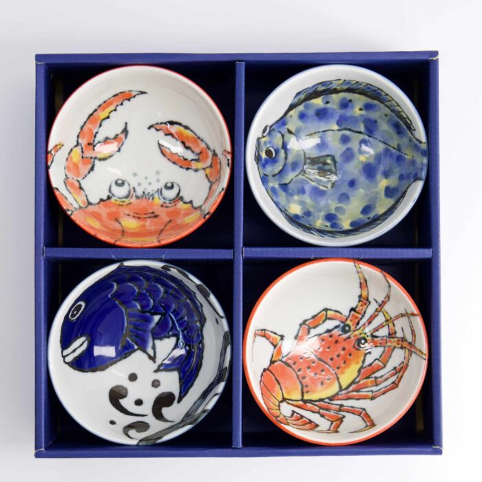 Tokyo Design Studio - Seafood - Schalen Geschenkset 4-teilig - 11.2x6.2cm - 300ml – Bild 4