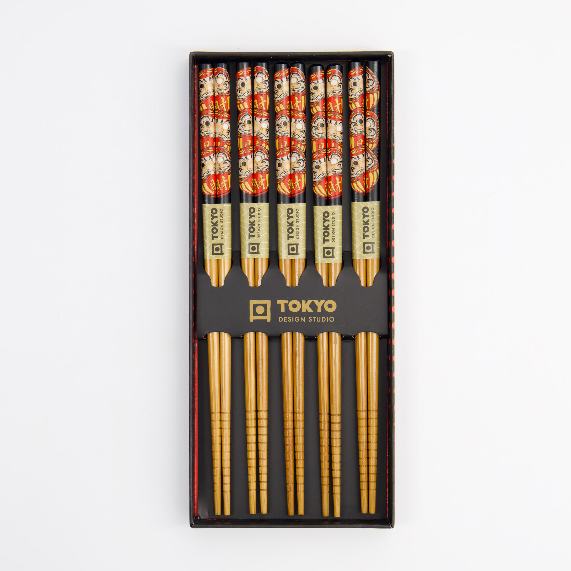 Tokyo Design Studio - Daruma - Essstäbchen Geschenkset - 5 Stück – Bild 2