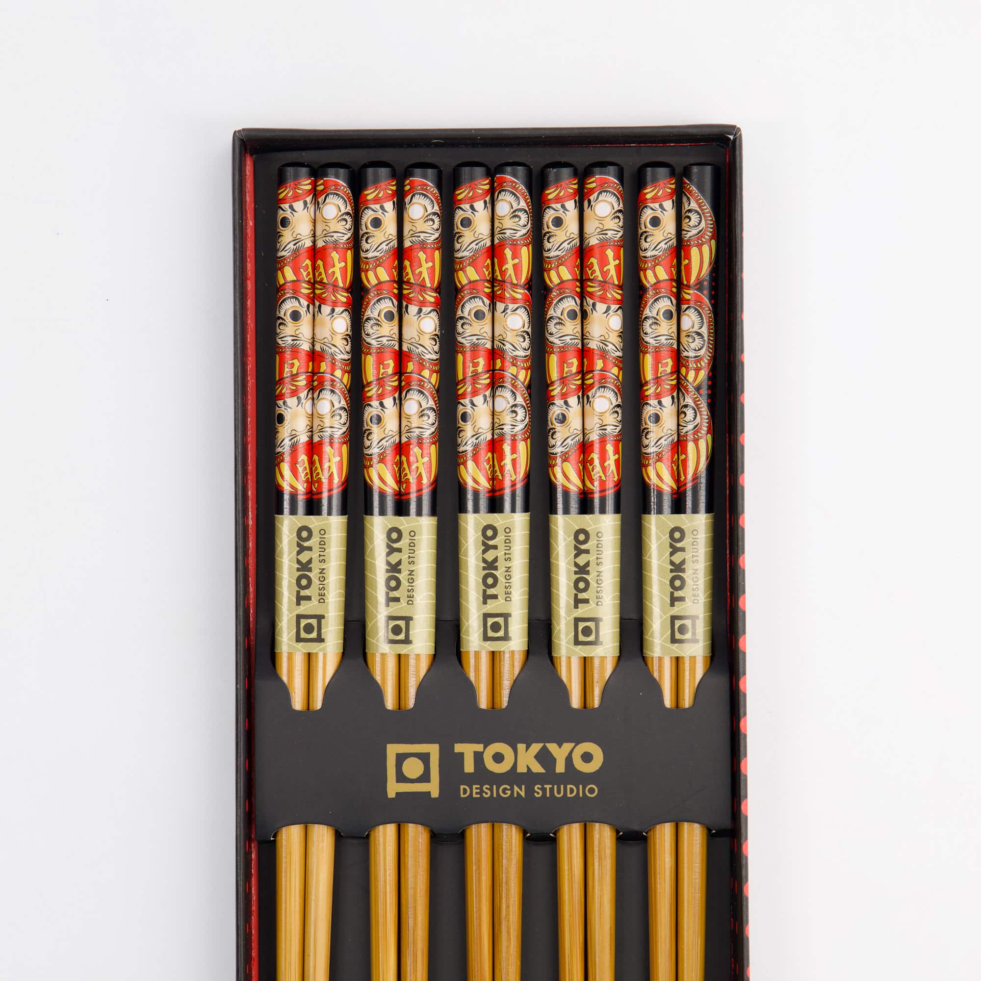 Tokyo Design Studio - Daruma - Essstäbchen Geschenkset - 5 Stück – Bild 5