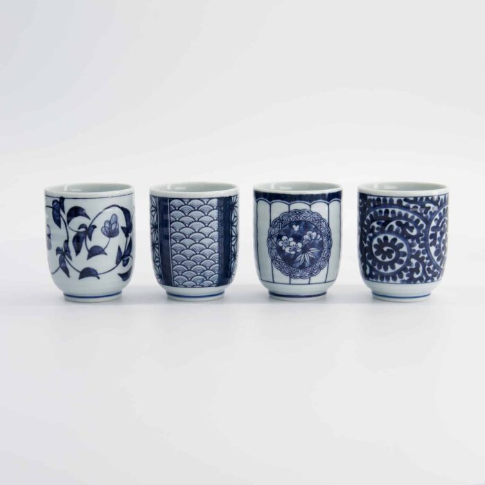 Tokyo Design Studio - Tassen Geschenkset - 4er-Set - Blau/Weiß - 160ml - 6.5x7.5cm – Bild 2