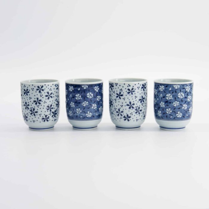 Tokyo Design Studio - Tassen Geschenkset - 4er-Set - Blau/Weiß - 160ml - 6.5x7.5cm – Bild 7