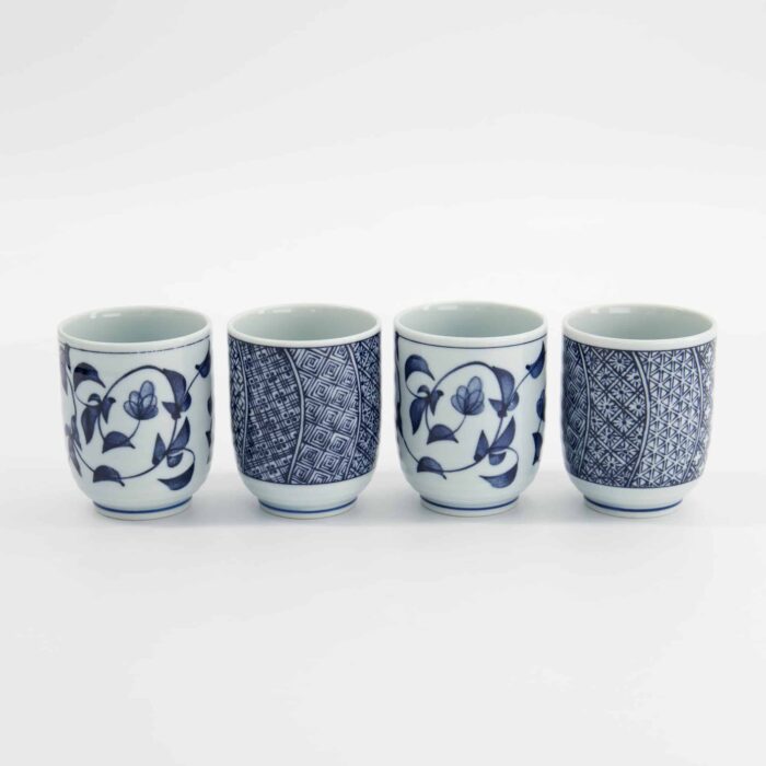 Tokyo Design Studio - Tassen Geschenkset - 4er-Set - Blau/Weiß - 160ml - 6.5x7.5cm – Bild 2
