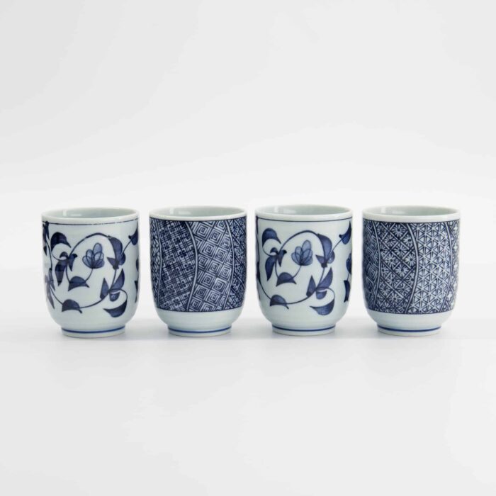 Tokyo Design Studio - Tassen Geschenkset - 4er-Set - Blau/Weiß - 160ml - 6.5x7.5cm – Bild 4
