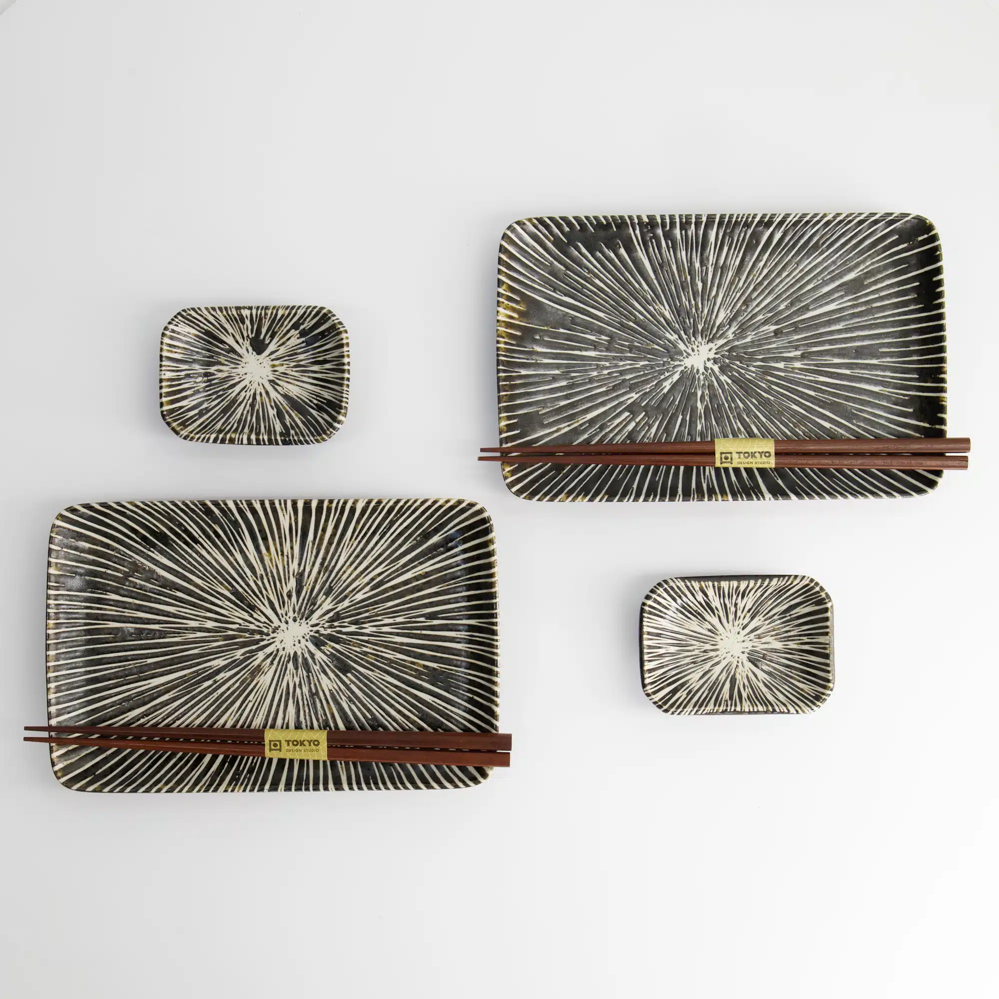 Tokyo Design Studio - Brown Tokusa - Sushi Geschenkset - 2 Personen - 20.8x13.3x2.5cm & 8.8x6.3x2.5cm – Bild 3