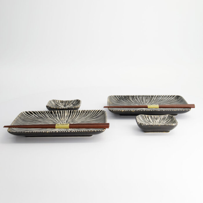 Tokyo Design Studio - Brown Tokusa - Sushi Geschenkset - 2 Personen - 20.8x13.3x2.5cm & 8.8x6.3x2.5cm – Bild 5