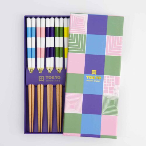 Tokyo Design Studio – Chopsticks Giftset – Set van vijf – Vierkant