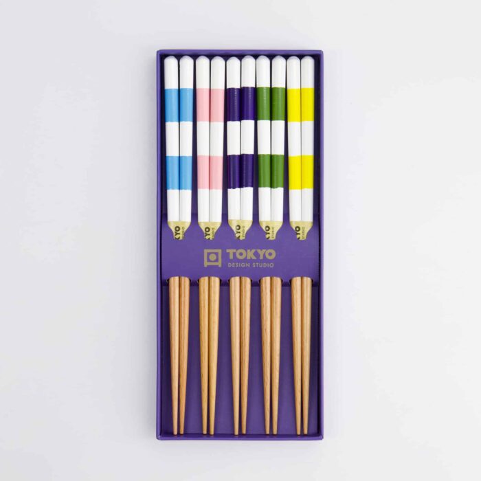 Tokyo Design Studio – Essstäbchen Geschenkset – 5er Set – Quadratisch – Bild 4