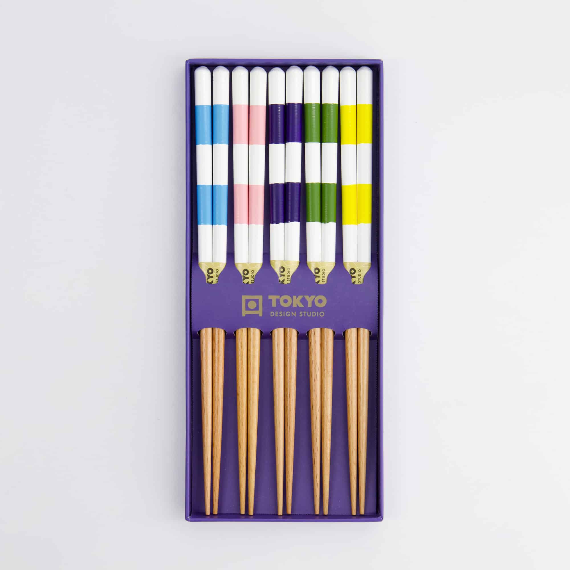 Tokyo Design Studio – Essstäbchen Geschenkset – 5er Set – Quadratisch – Bild 4