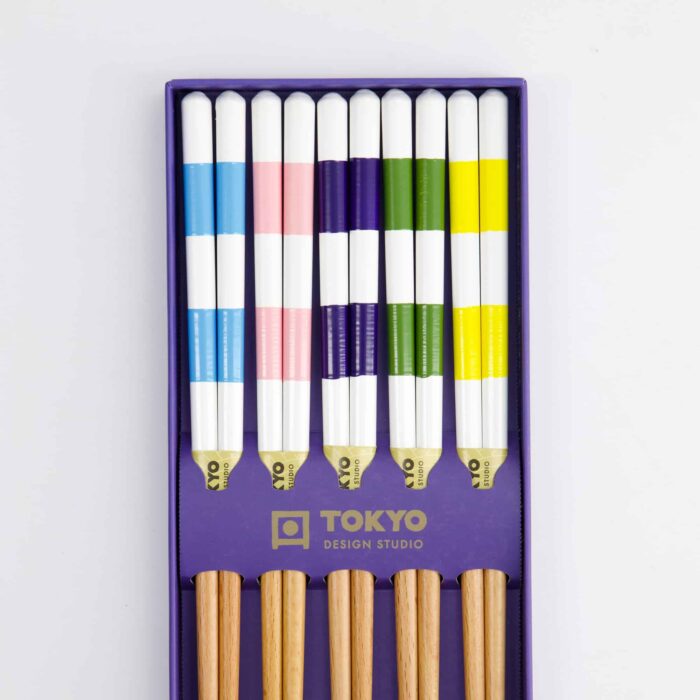 Tokyo Design Studio – Essstäbchen Geschenkset – 5er Set – Quadratisch – Bild 5