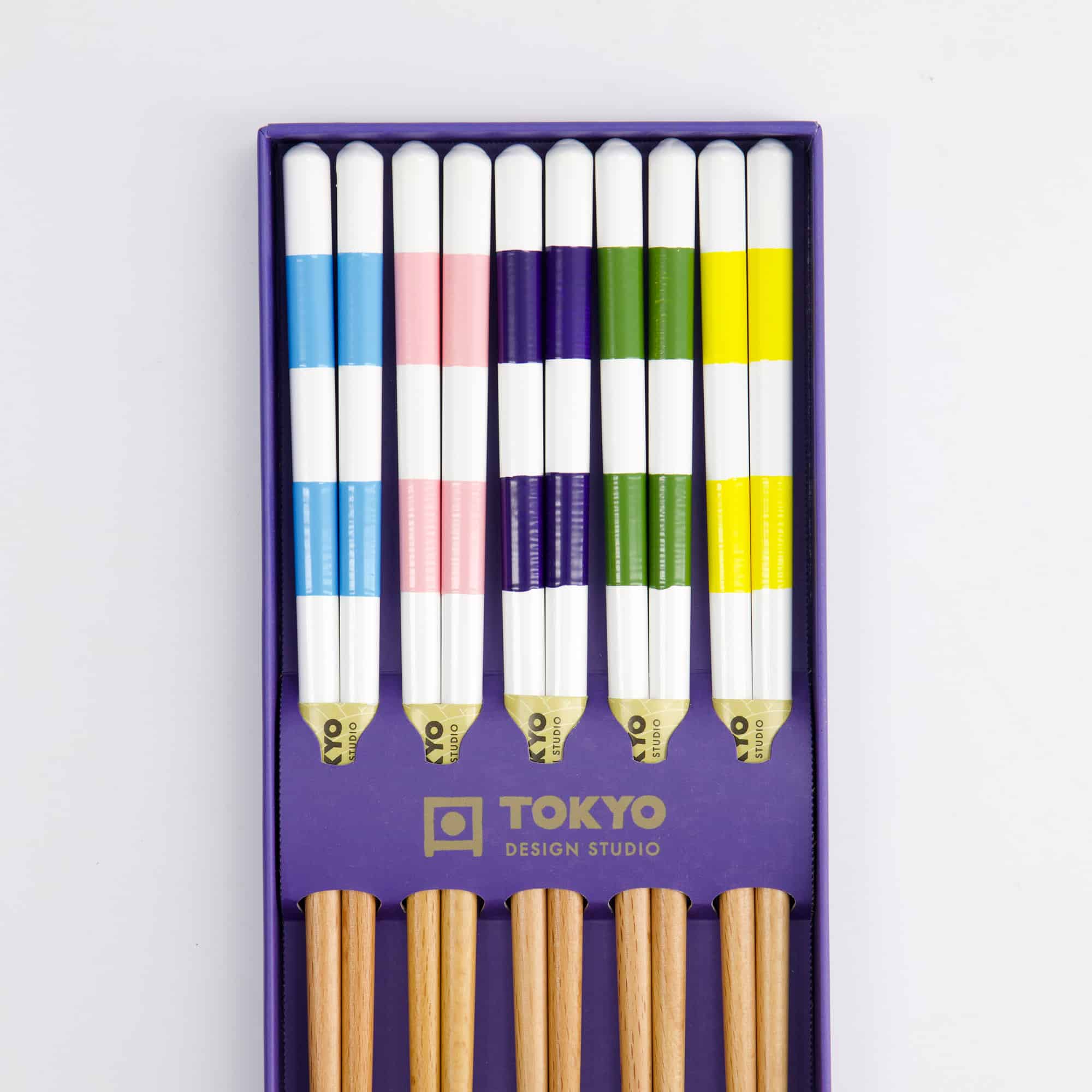 Tokyo Design Studio – Essstäbchen Geschenkset – 5er Set – Quadratisch – Bild 5