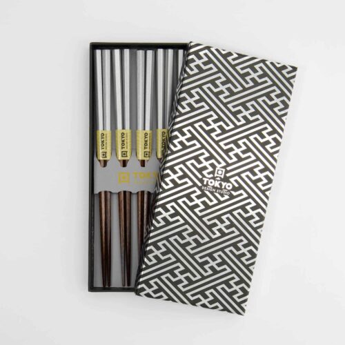 Tokyo Design Studio - Chopsticks Giftset - Set van vijf - Silver