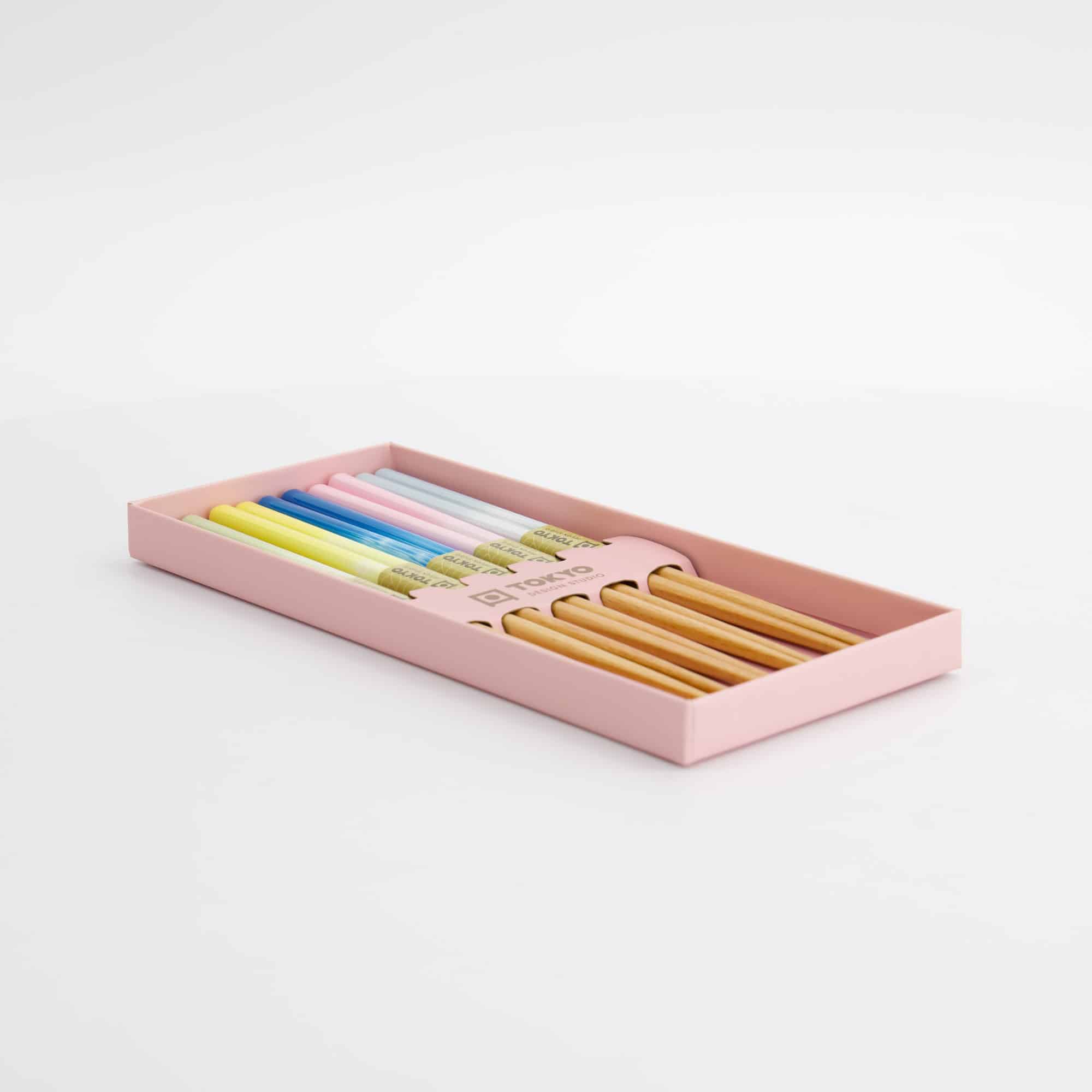 Tokyo Design Studio - Essstäbchen Geschenkset - Verschiedene Farben - Fünfteilig – Bild 2