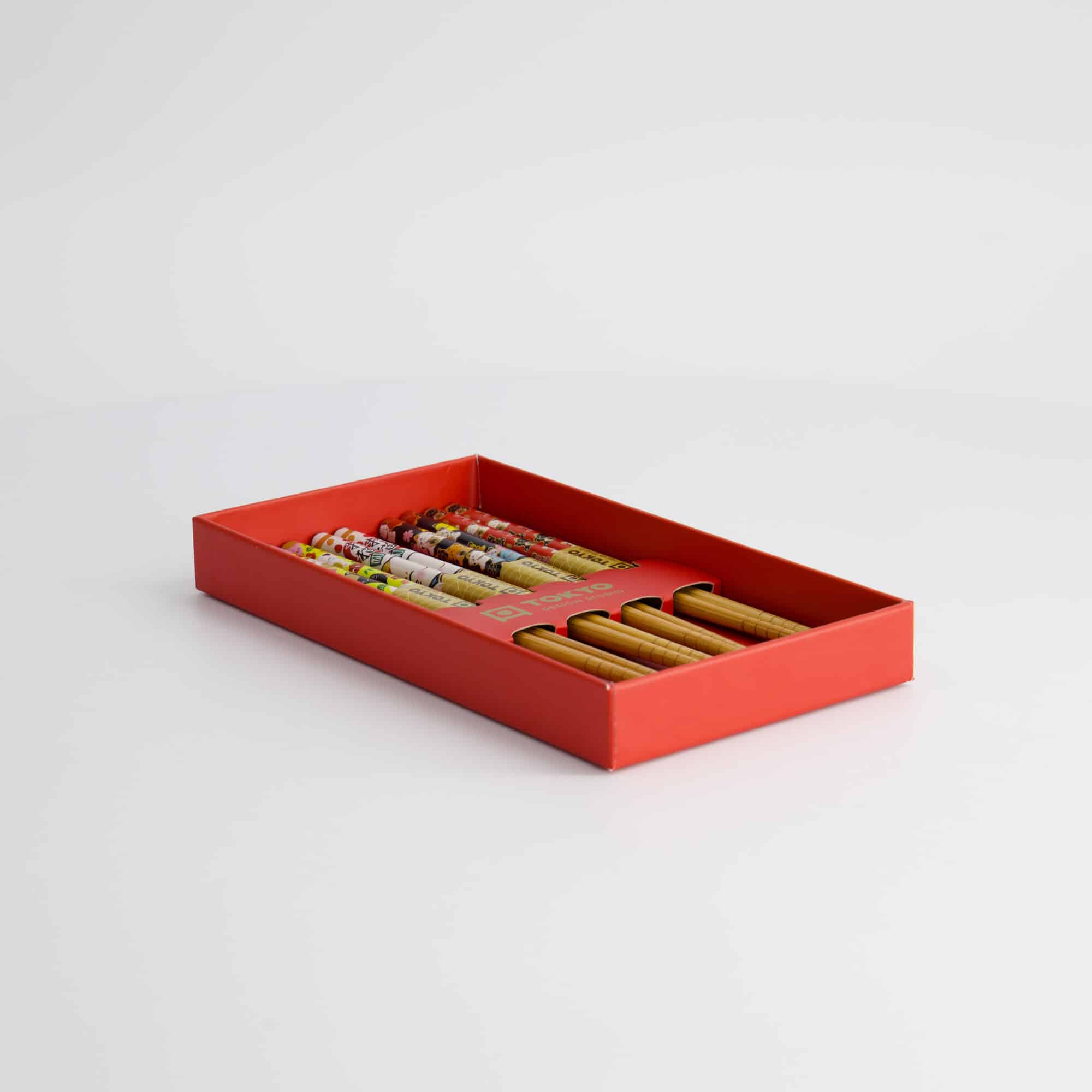 Tokyo Design Studio - Kinder Essstäbchen Geschenkset/5 - Glückskatzen Japan – Bild 5