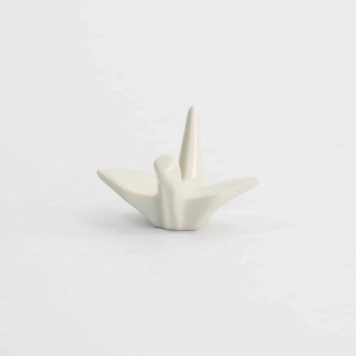Tokyo Design Studio – Chopsticks Rest - Kraanvogel Wit - 5.7x5x3 cm