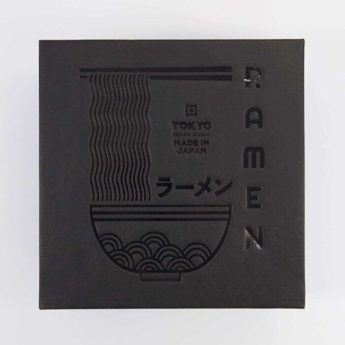 Tokyo Design Studio - Aisai Seigaiha - Ramen Schüssel Geschenkset - 6-teilig - Blau - 21,5x9cm - 1300ml – Bild 5