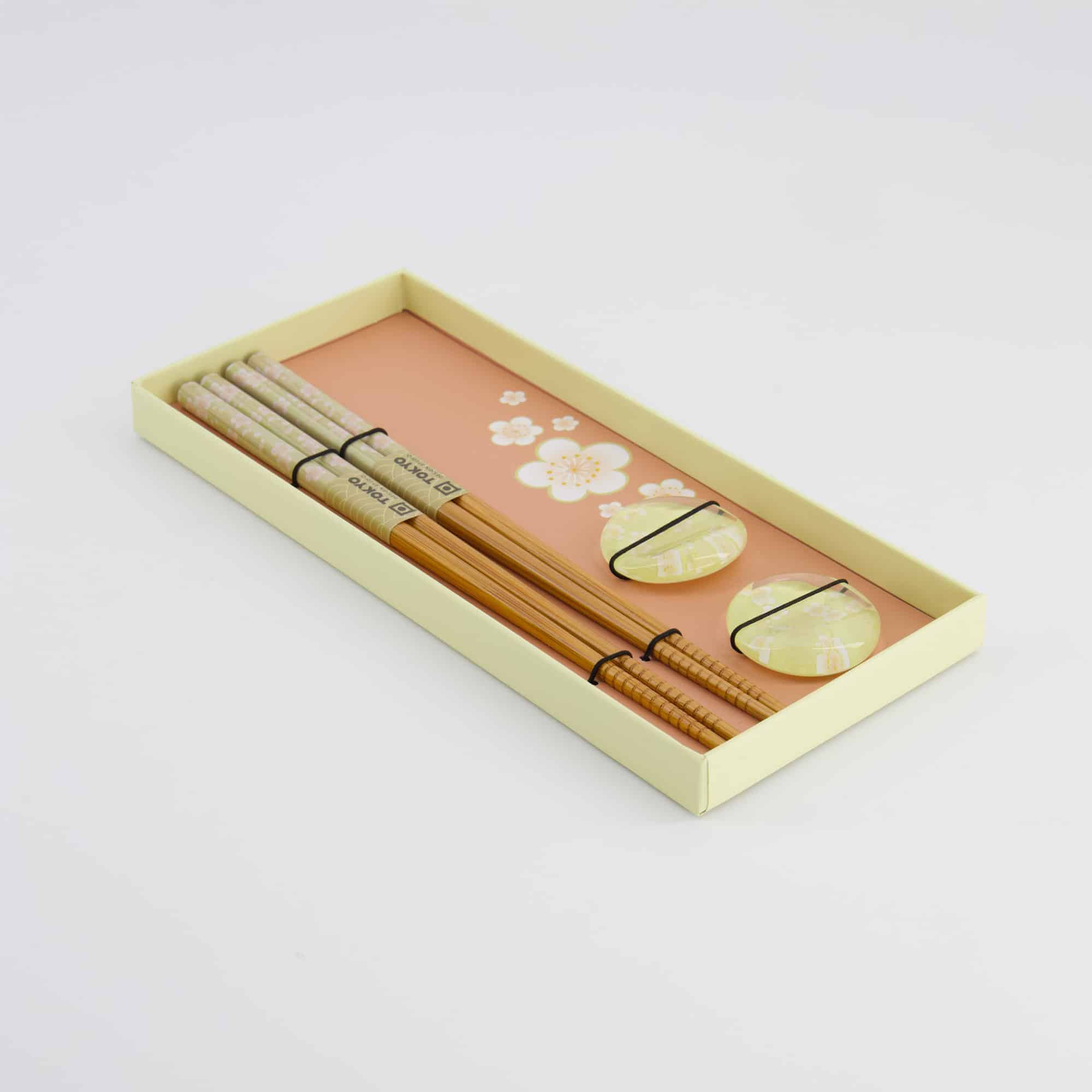Tokyo Design Studio - Chopstick Geschenkset - Pink Flower - Vierteilig – Bild 4