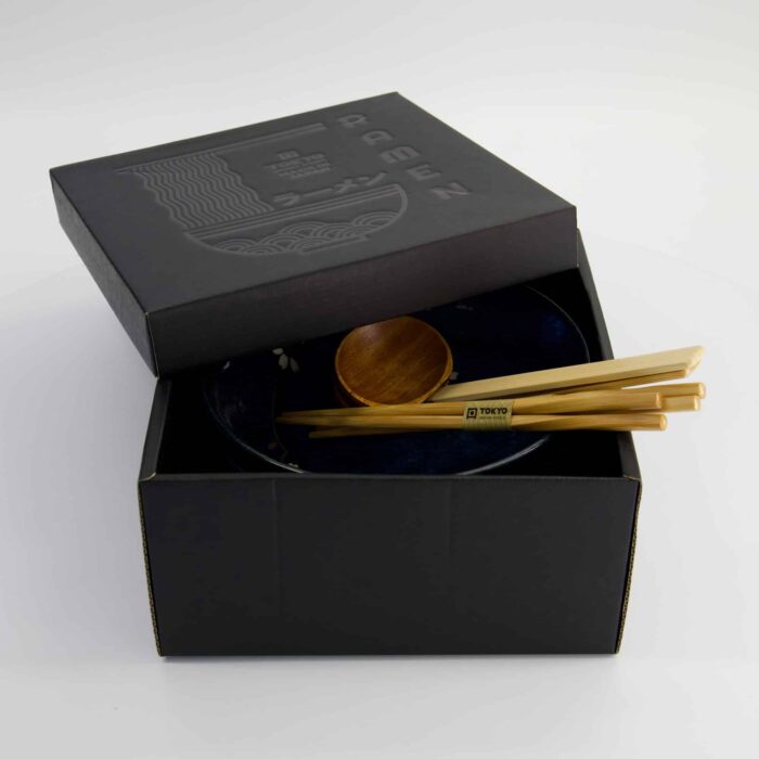 Tokyo Design Studio - Kobaltblau Sakura - 6-teiliges Ramen Geschenkset - 20,5x8cm - 1200ml – Bild 4