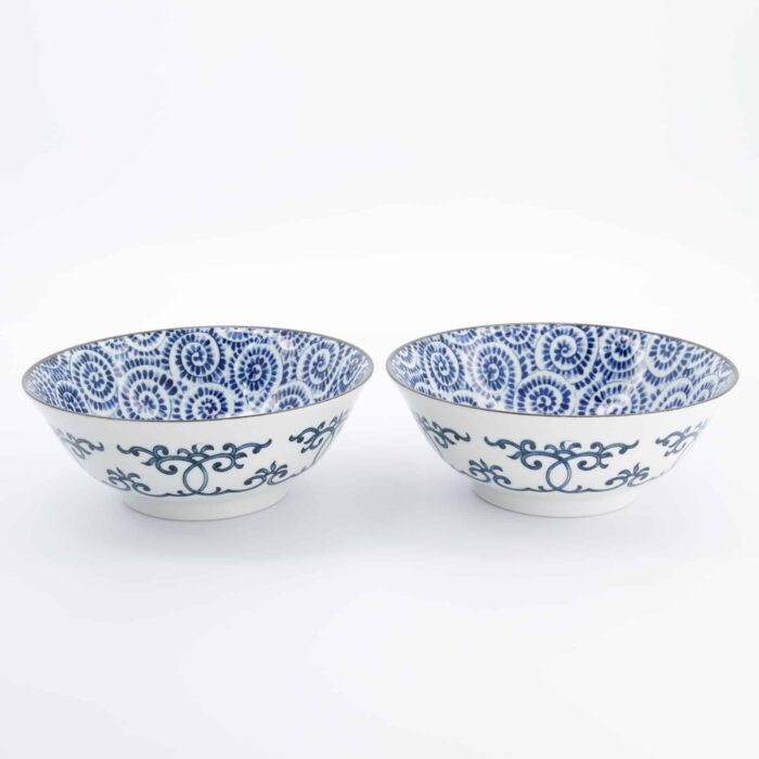 Tokyo Design Studio – Ramen-Schalenset – Blau – Nudelschalen – Inklusive Geschenkbox – 19x7,5cm – 1100ml – Bild 2