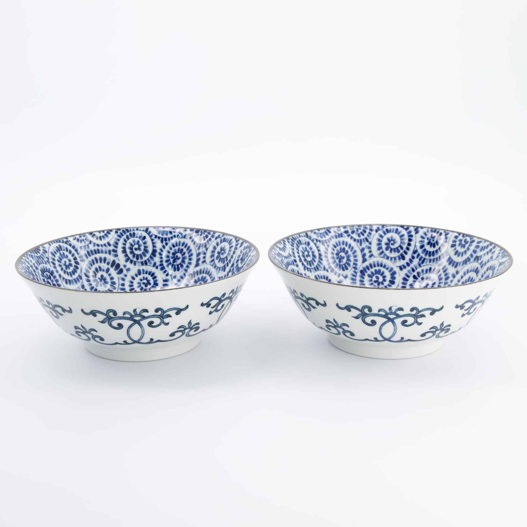 Tokyo Design Studio – Ramen-Schalenset – Blau – Nudelschalen – Inklusive Geschenkbox – 19x7,5cm – 1100ml – Bild 2