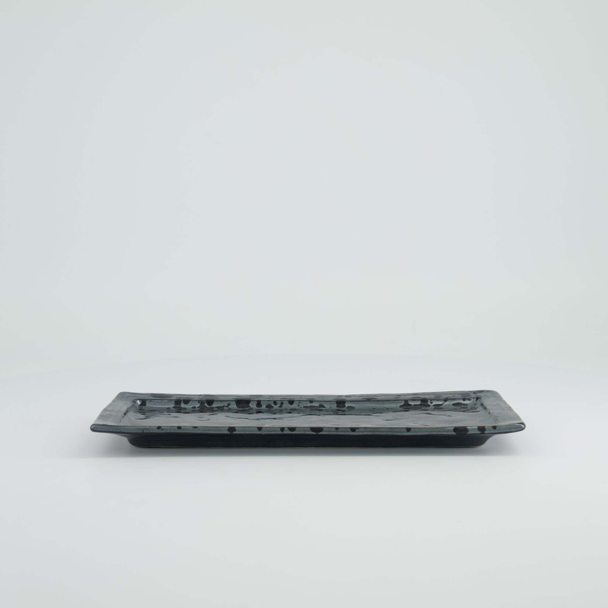 Tokyo Design Studio - Craft Ginsai Rechteckiger Teller - 29.8x12.4cm - Schwarz – Bild 4