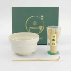 Tokyo Design Studio - Matcha Geschenkset - Wit - 12.5x7.2cm - 3 Stuks