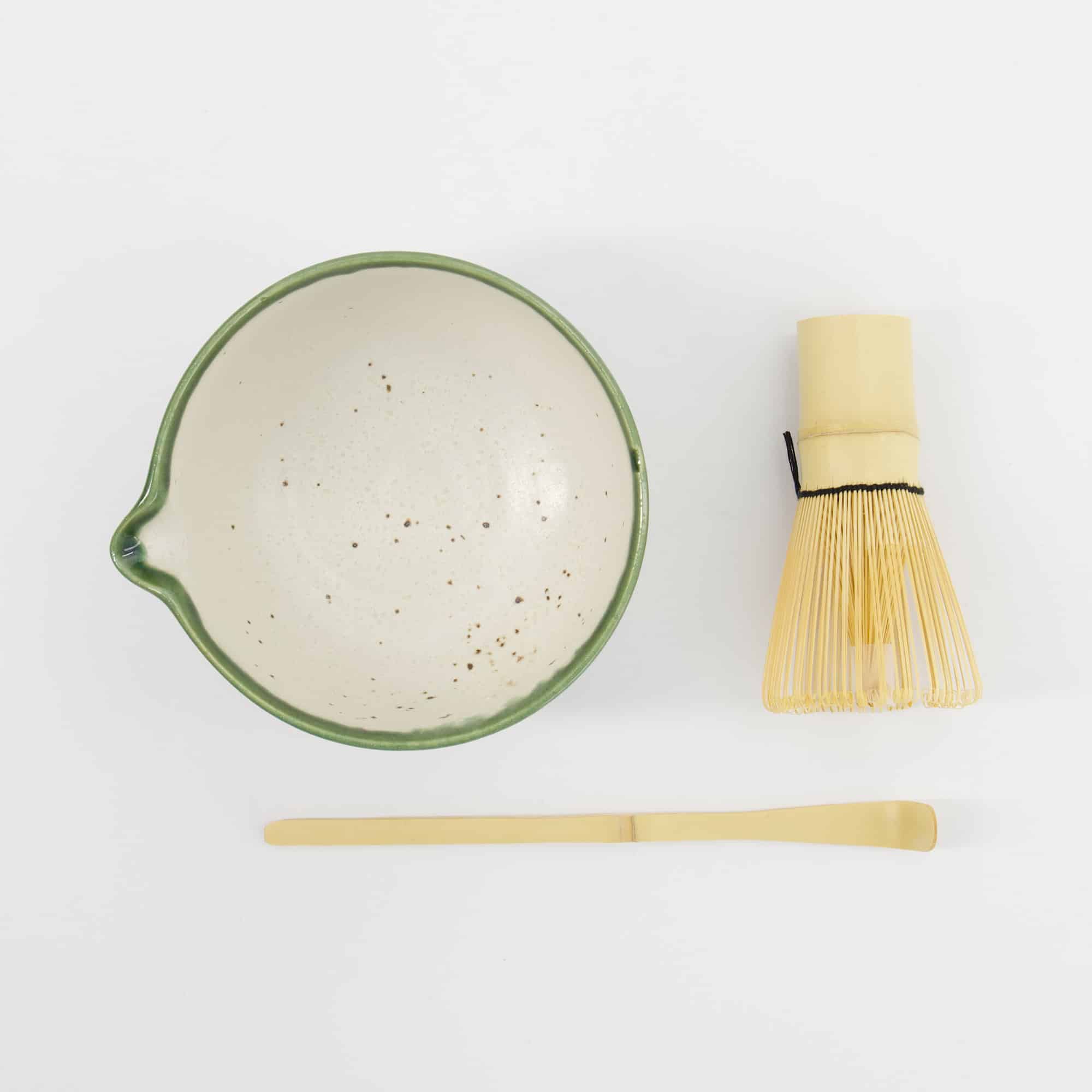 Tokyo Design Studio - Matcha Geschenkset - Weiß Oribe - 13x7.2cm - 3-teilig – Bild 5