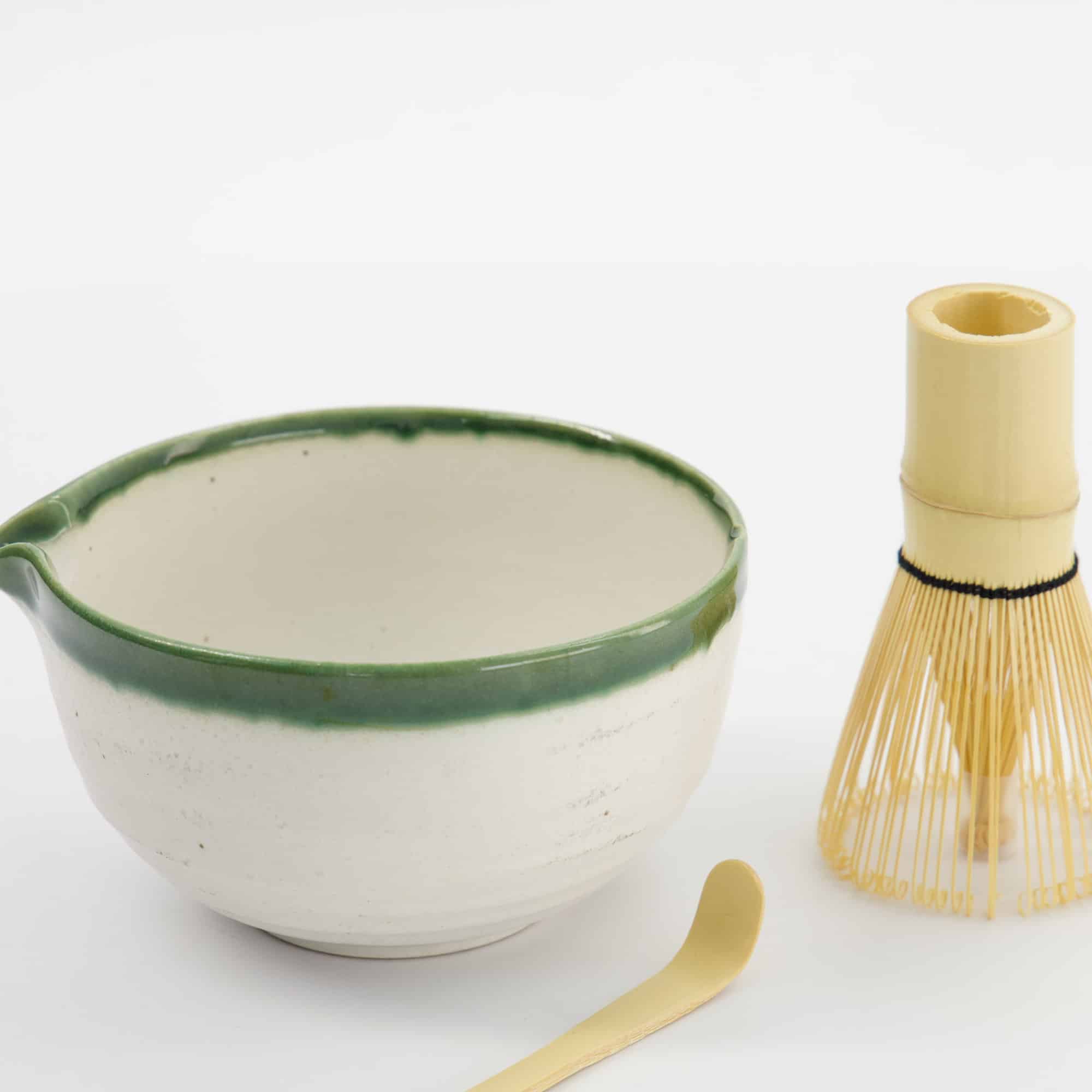 Tokyo Design Studio - Matcha Geschenkset - Weiß Oribe - 13x7.2cm - 3-teilig – Bild 3