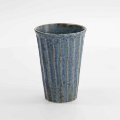 Tokyo Design Studio - Mino Craft - Wabi Konnezu Beker - Blauw - 8.5x12cm