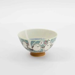 Tokyo Design Studio - Kawaii Rijstkom - 11.5x6.2cm - 300ml - Vogel Groen