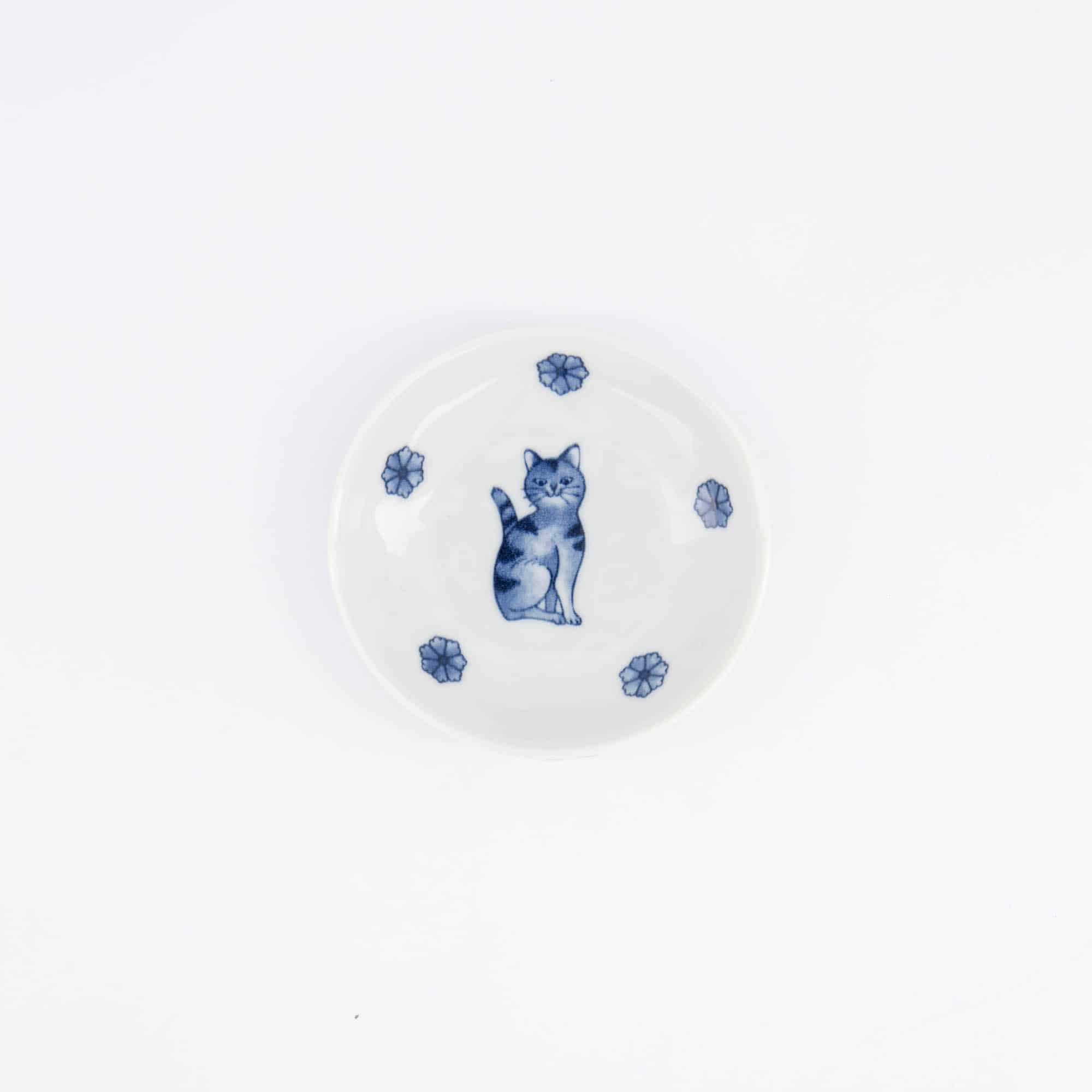 Tokyo Design Studio - Kawaii - Hananeko - Katze - Saucenschale – 9.8 x 2.5 cm – Blau – Bild 3