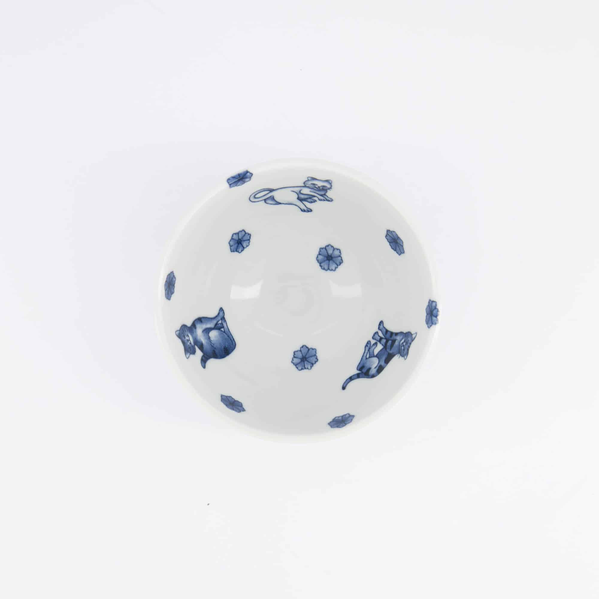 Tokyo Design Studio - Kawaii - Hananeko - Cat - Rice - Bowl – 12 x 6.5 cm – Blue – Bild 3