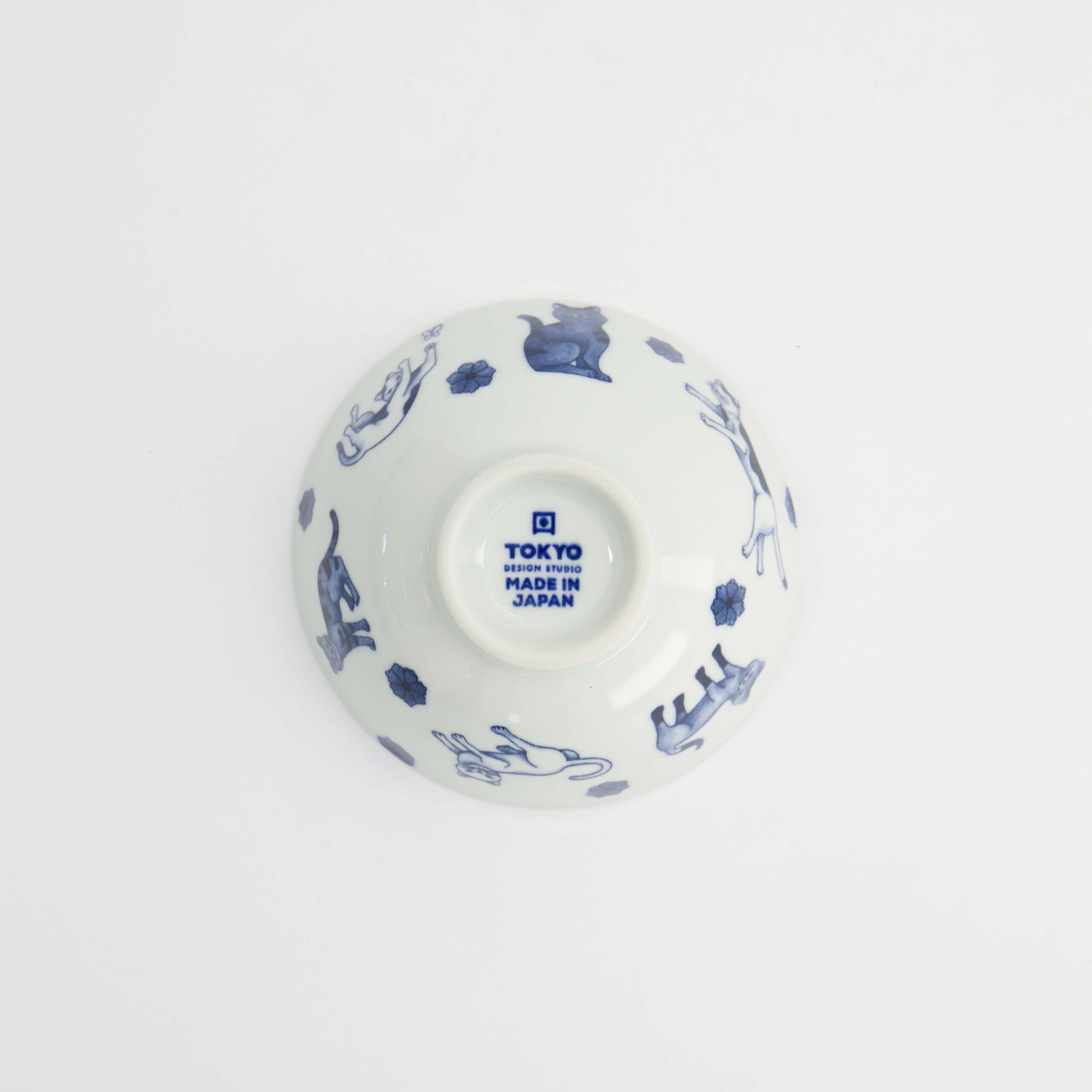 Tokyo Design Studio - Kawaii - Hananeko - Cat - Rice - Bowl – 12 x 6.5 cm – Blue – Bild 4