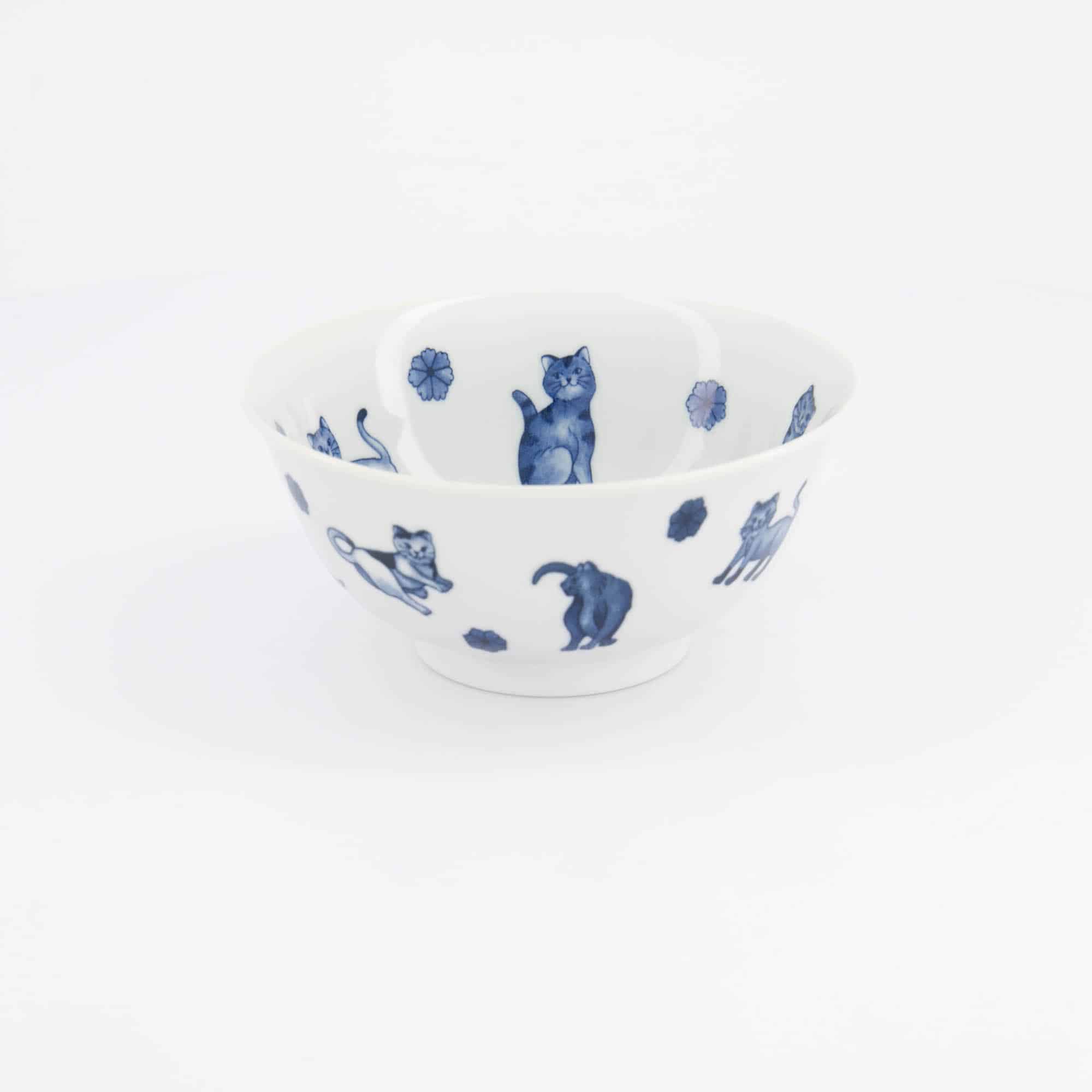 Tokyo Design Studio - Kawaii - Hananeko - Katze - Tayo - Schale – 15 x 7 cm – Blau