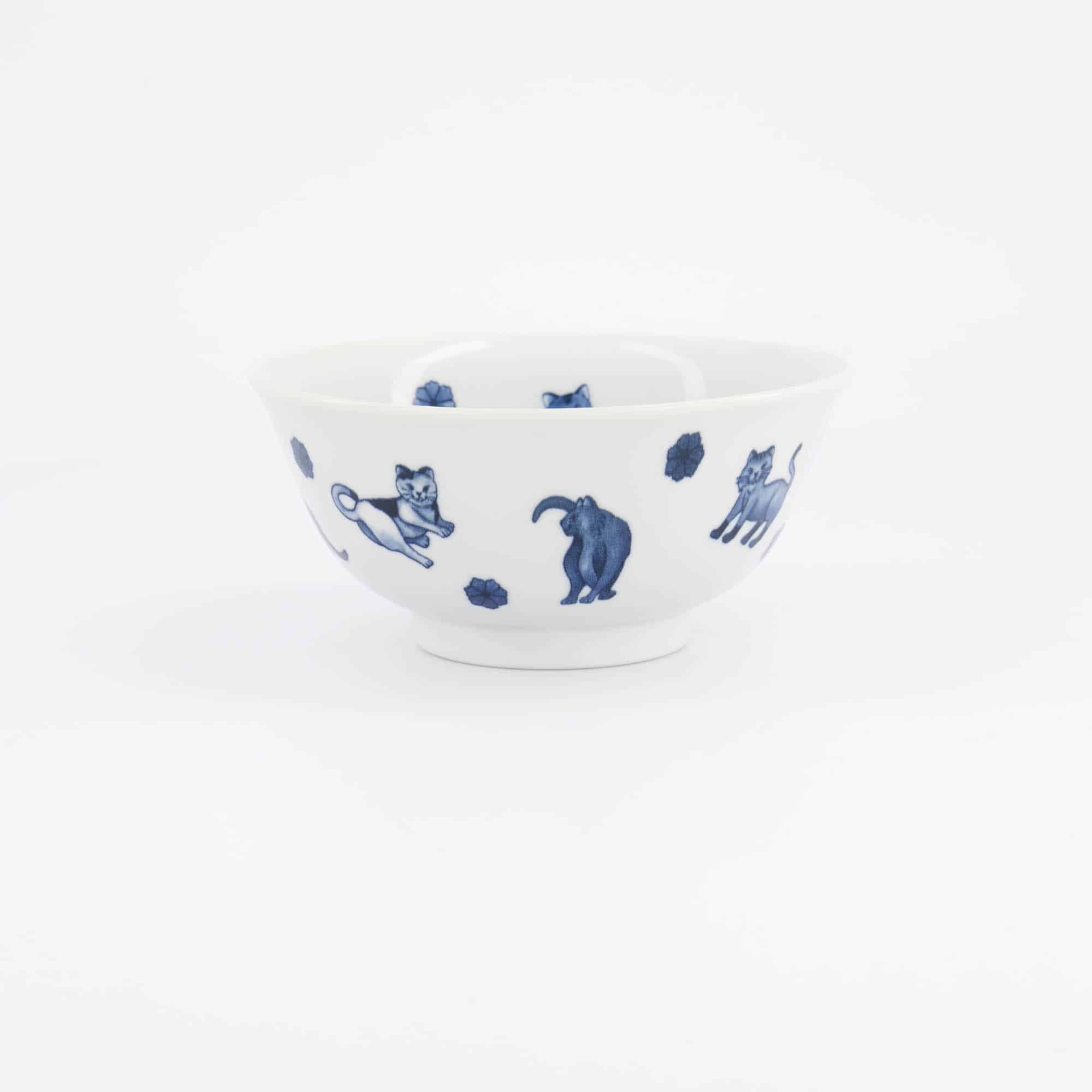 Tokyo Design Studio - Kawaii - Hananeko - Katze - Tayo - Schale – 15 x 7 cm – Blau – Bild 2