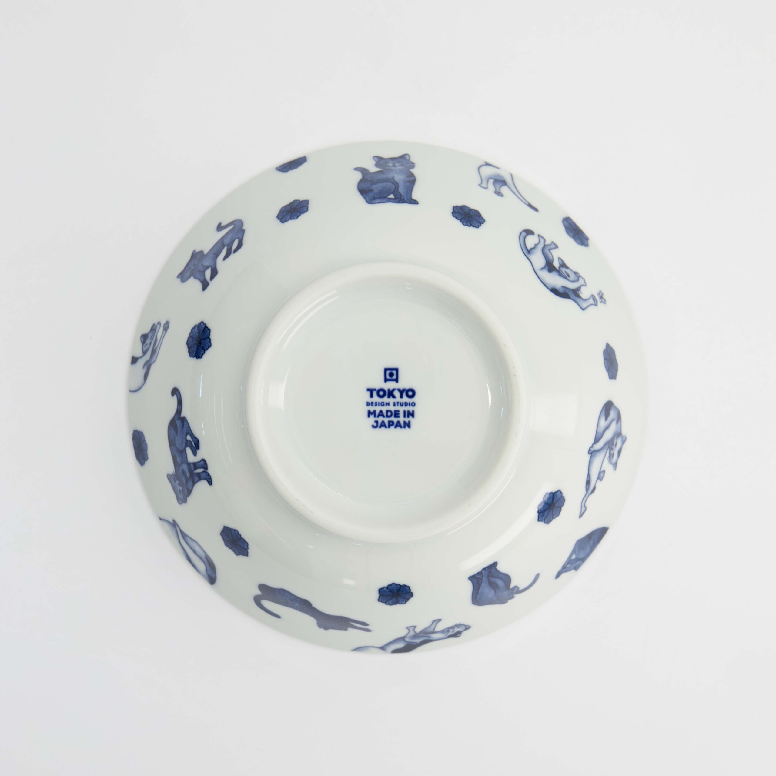 Tokyo Design Studio - Kawaii - Hananeko - Katze - Ramen - Schale – 19.8 x 7.5 cm – Blau – Bild 6