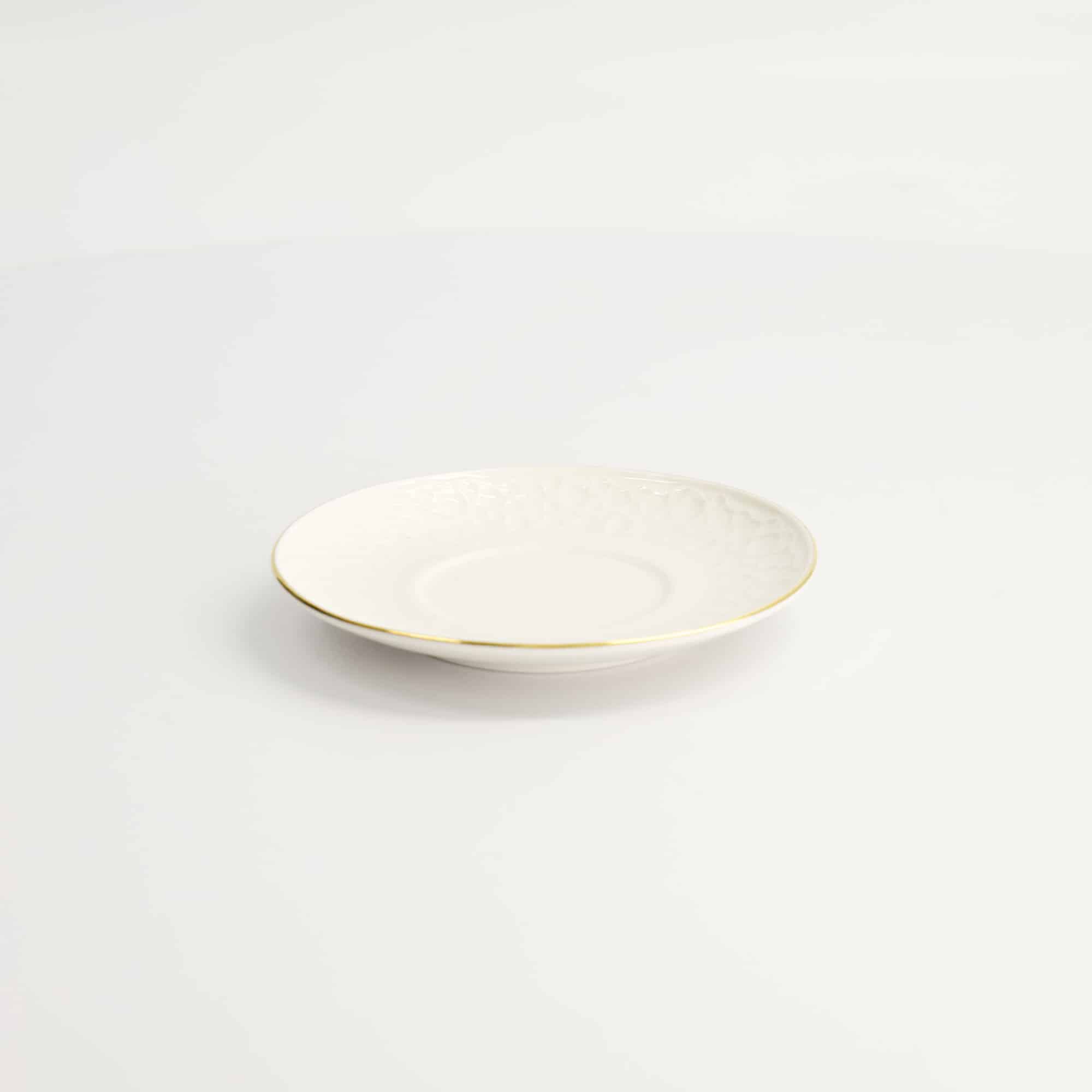 Tokyo Design Studio - Nippon White Gold Rim Untertasse für Straight Cup Stripe - 12 cm