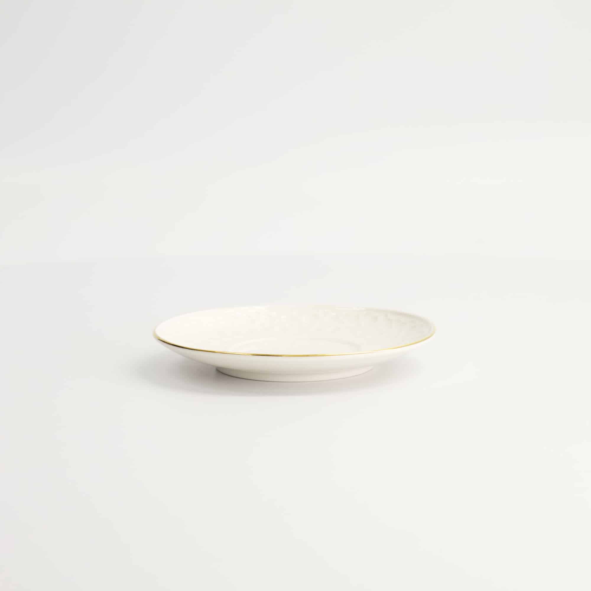 Tokyo Design Studio - Nippon White Gold Rim Untertasse für Straight Cup Stripe - 12 cm – Bild 3