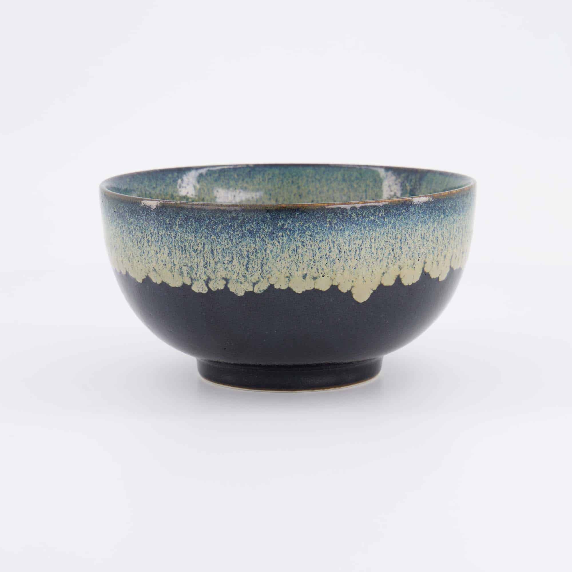 Tokyo Design Studio - Yamahida - Blue - Okonomi - Schale - Tenmoku - Shironagashi – 16 x 8.4 cm – 1000 ml – Bild 3