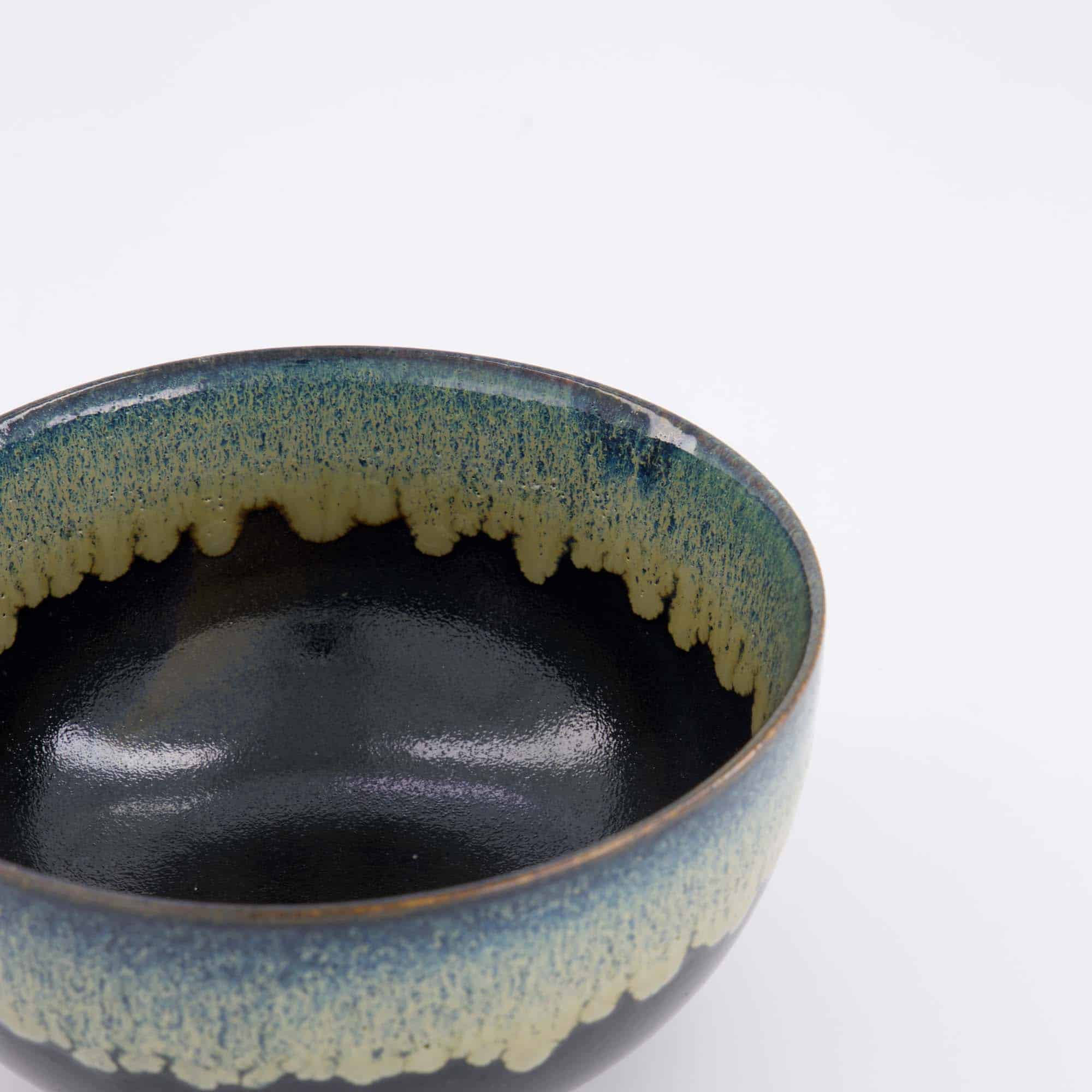 Tokyo Design Studio - Yamahida - Blue - Okonomi - Schale - Tenmoku - Shironagashi – 16 x 8.4 cm – 1000 ml – Bild 2