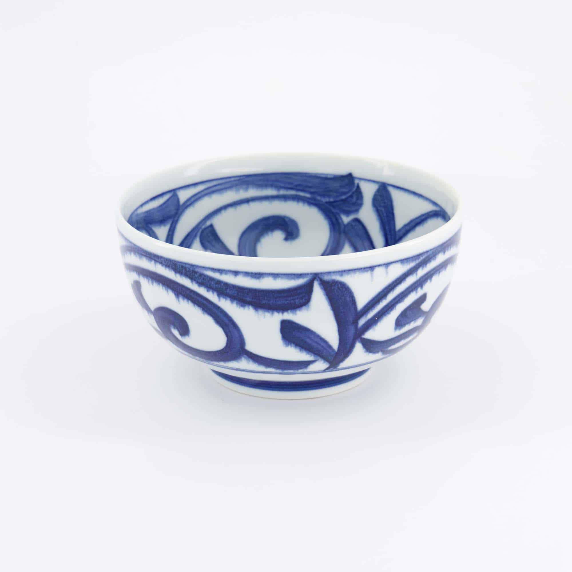 Tokyo Design Studio - Yamahida - Blue - Okonomi - Schale - Karakusa – 16 x 8.4 cm – 1000 ml