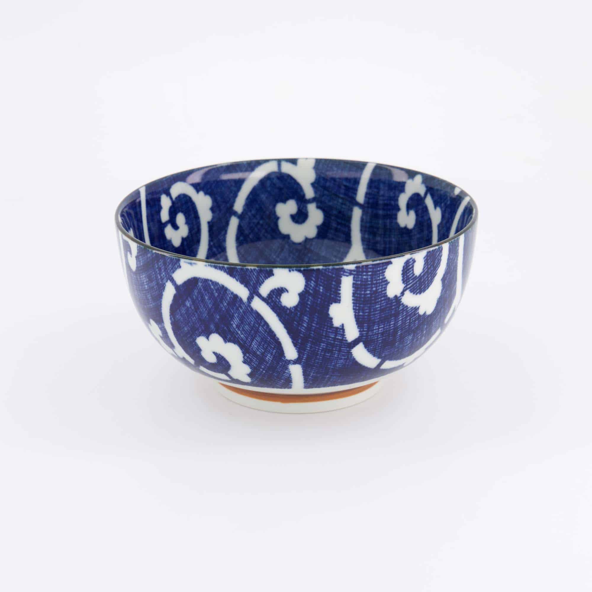 Tokyo Design Studio - Yamahida - Blue - Okonomi - Schale - Tako - Karakusa – 16 x 8.4 cm – 1000 ml