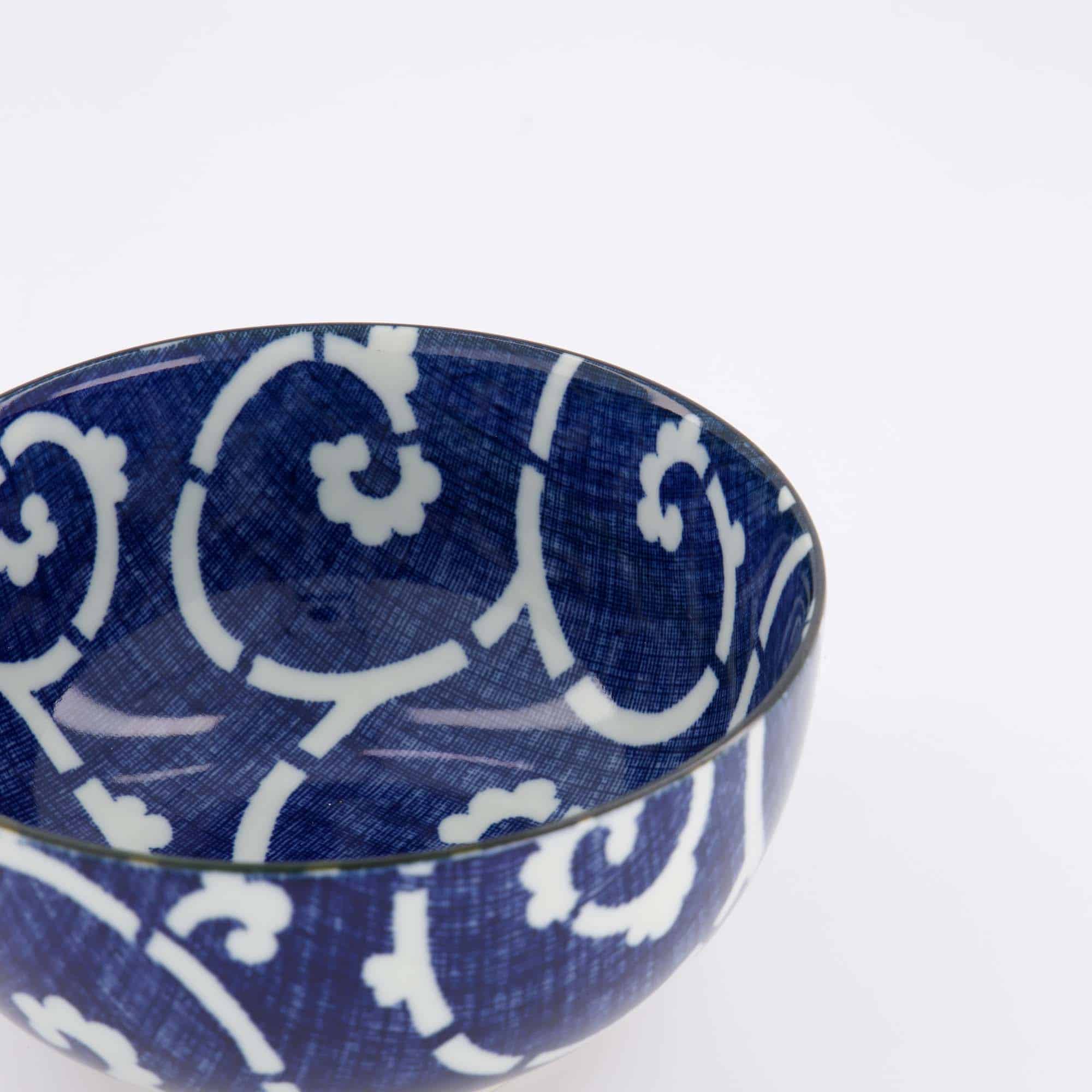 Tokyo Design Studio - Yamahida - Blue - Okonomi - Schale - Tako - Karakusa – 16 x 8.4 cm – 1000 ml – Bild 2