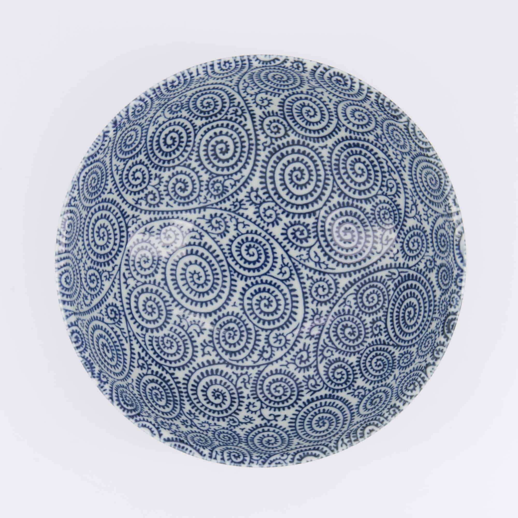 Tokyo Design Studio - Yamahida - Blue - Ramen - Schale - Kosome - Tako - Karakusa – 21.3 x 8.2 cm – 1450 ml – Bild 4