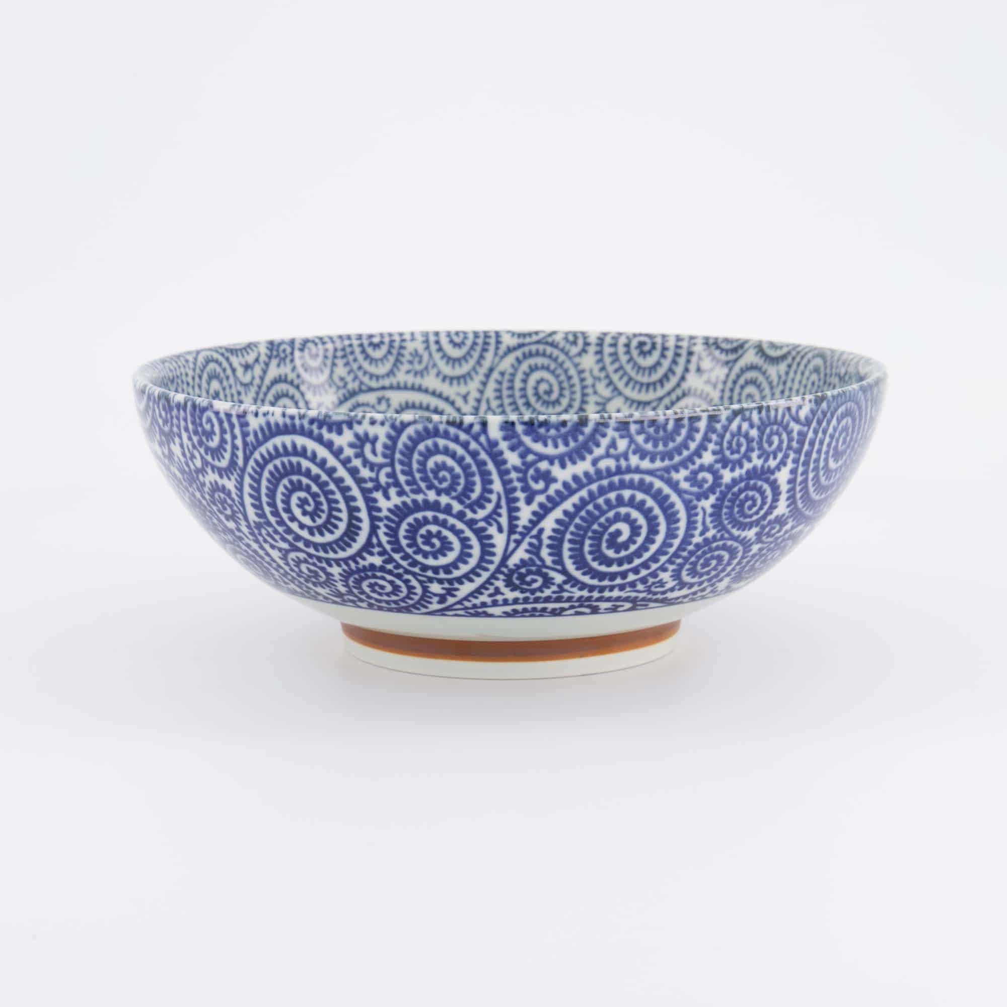 Tokyo Design Studio - Yamahida - Blue - Ramen - Schale - Kosome - Tako - Karakusa – 21.3 x 8.2 cm – 1450 ml – Bild 3